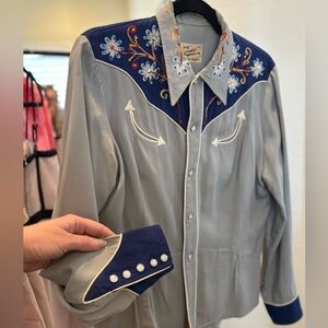 Vintage 1950’s California Ranchwear Women's Western Cowboy Rockabilly Shirt